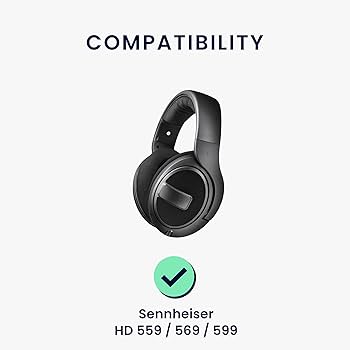 Amazon | kwmobile 2x ヘッドホンカバー Sennheiser HD 559